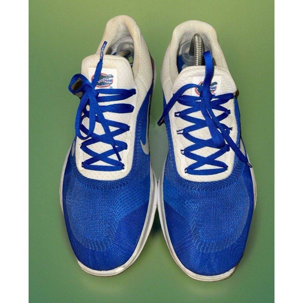 MENS NIKE FLORIDA GATORS Royal/White Free Trainer V7 Week Zero US 13 shoes *FLAW